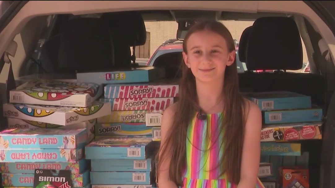 Girl Brings Joy to Kids' Hospital with Over 100 Game Donations