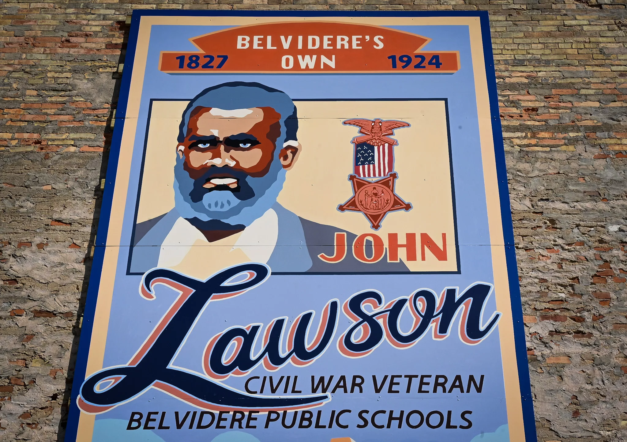 Belvidere's New Mural Pays Tribute to Civil War Veteran and Freedom Advocate