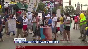 Rockford Community Unites for Family Life March and Church Participation