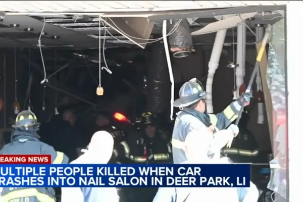 Tragedy Strikes as Car Crashes Into Long Island Nail Salon, Claiming Lives