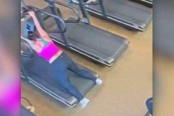 Woman's Pants Stripped Off in Gym Treadmill Mishap