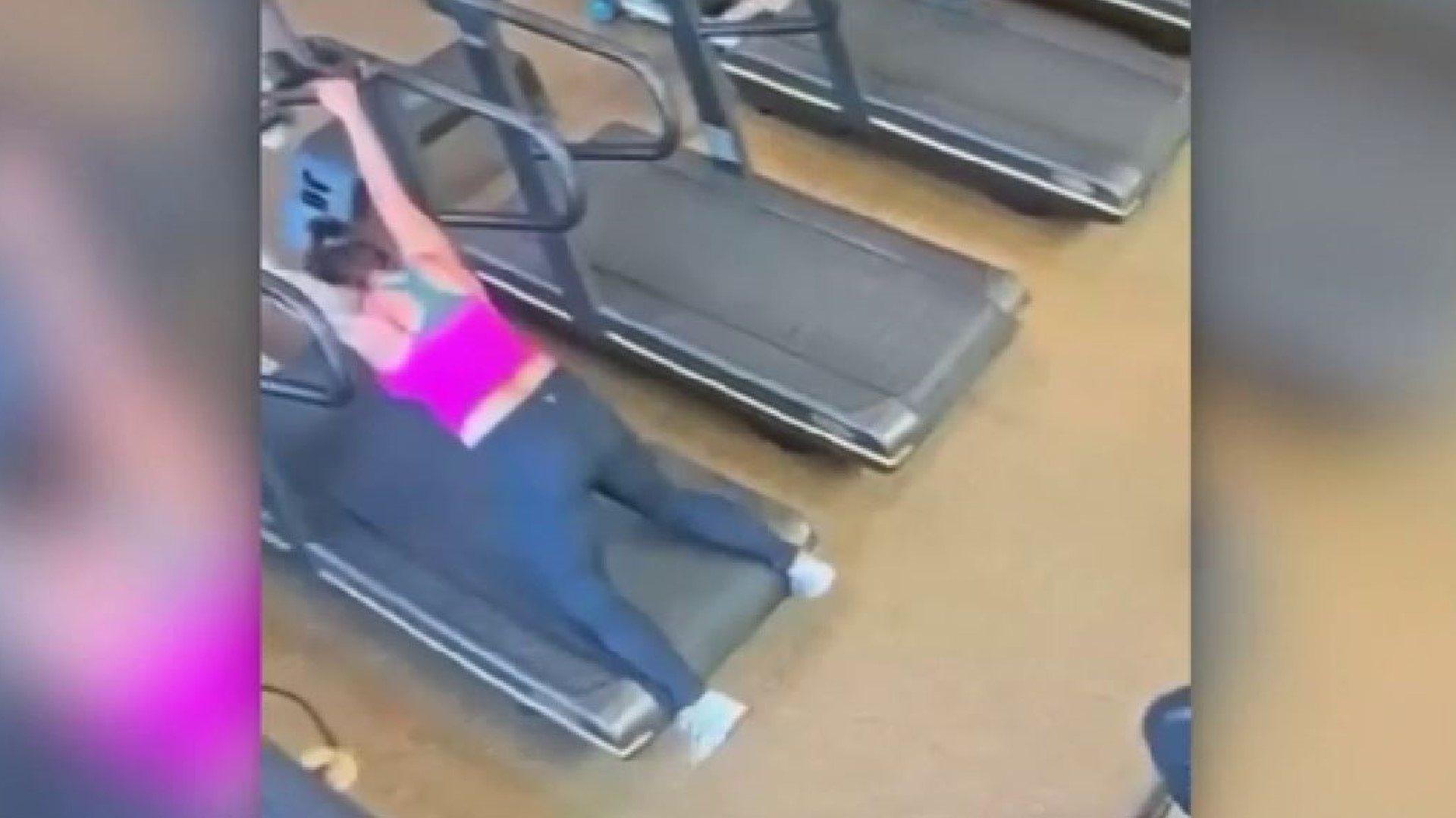 Woman's Pants Stripped Off in Gym Treadmill Mishap